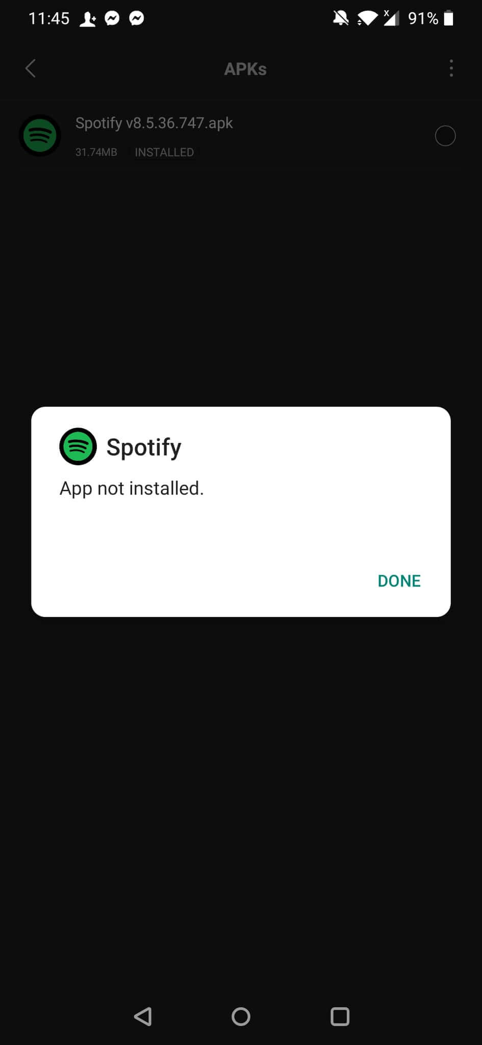 Hacked spotify download android apk